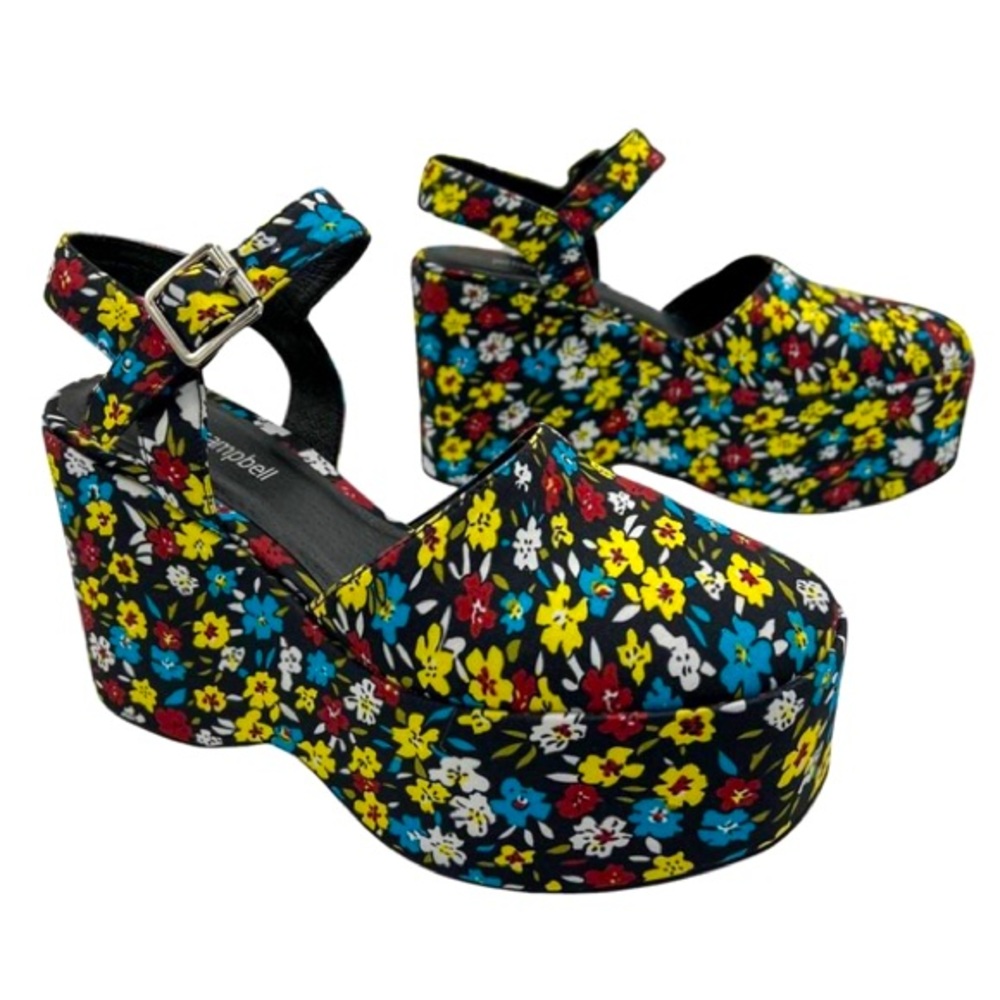 Jeffrey Campbell Bohemian Platform Wedge Sandal (Size 7)